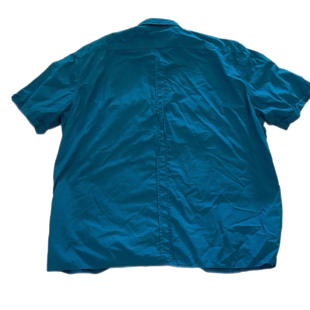 Men's Burberry Blue Short Sleeve Shirt - Picture 3 of 4
